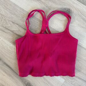 Carbon38 Ribbed Crop Tank